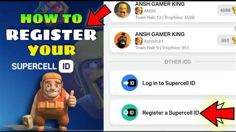 How To REGISTER And Create Our New Supercell Id Account In Coc CLASH