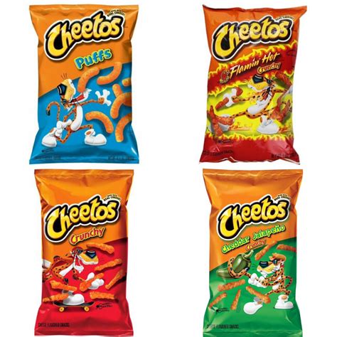 Hàng Mỹ Snacks Cheetos vị Puffs Crunchy Flamin Hot Crunchy Cheddar Jalapeno Crunchy Flamin hot