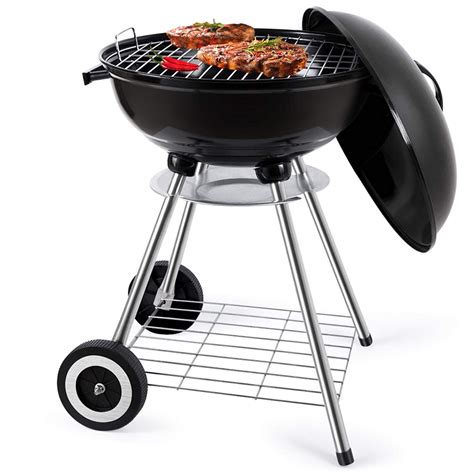 Kettle Charcoal Grill Outdoor Portable Bbq Grill Backyard Carbon Steel