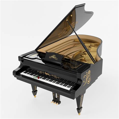 Piano Clásico Modelo 3d 149 3ds Dae Dxf Fbx Obj C4d Free3d