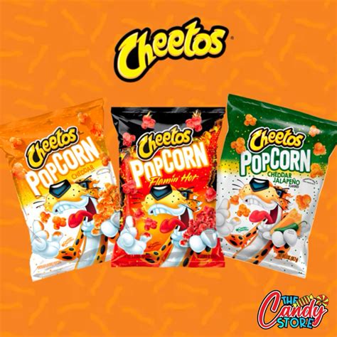 Cheetos Popcorn Flavours Cheddar Flaming Hot Jalapeños Us 🇺🇸 Gluten Free 0 625 Oz By