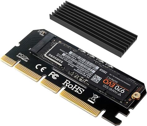 Nvme Adaptateur Pcie X Avec Dissipateur Thermique Amlifestyle M