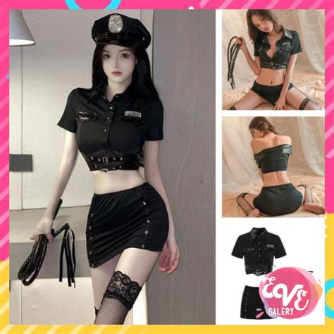 Jual Ɛѵҽ Lingerie Kostum Seragam Polisi Wanita Cosplay Seksi Menggoda