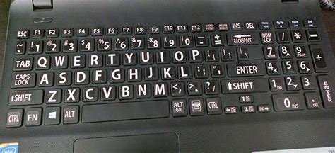 English Us Large Letter Keyboard Stickers For Computer Or Laptop Bold