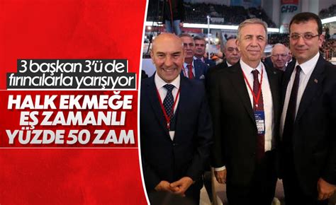 İstanbul Ankara ve İzmirde halk ekmeğe zam geldi