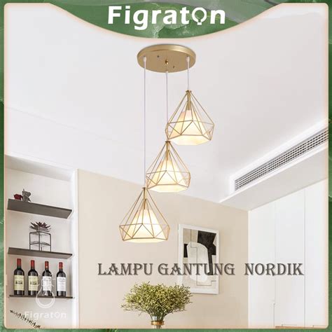 Jual Lampu Gantung Ruang Makan Minimalis Modern Lampu Gantung Nordic 3