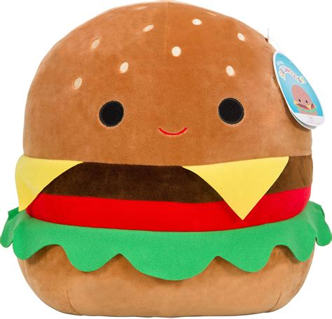 Squishmallows Original 16 Inch Large Carl The Cheeseburger