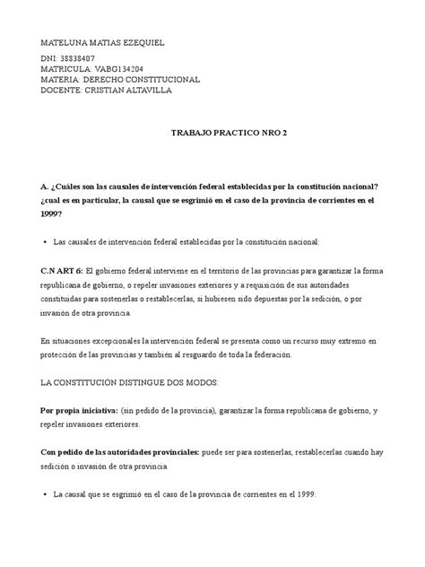 Trabajo Practico Nro 2 Pdf Ejecutivo Gobierno Responsabilidad