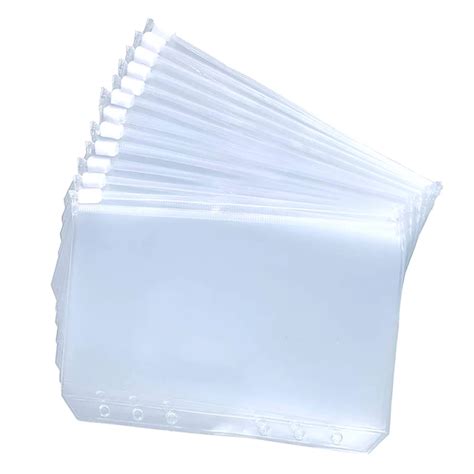 POCHETTE PLASTIQUE A5 12pcs 14 8x21cm Pochettes De Reliure A5 A6 A7 12