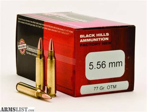 Armslist For Sale Black Hills 77gr 556