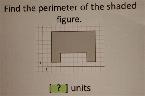 Find The Perimeter Of The Shaded Figure Brainly