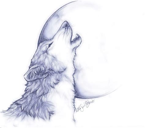 Wolf Howling At The Moon Drawing : Wolf Howling At The Moon Wallpaper ...