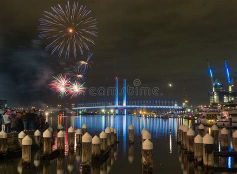 Harbour Fireworks display editorial photo. Image of lights - 102311786