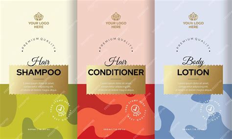 Premium Vector Shampoo Label Design Conditioner Label Design Body Lotion Label Design Skin