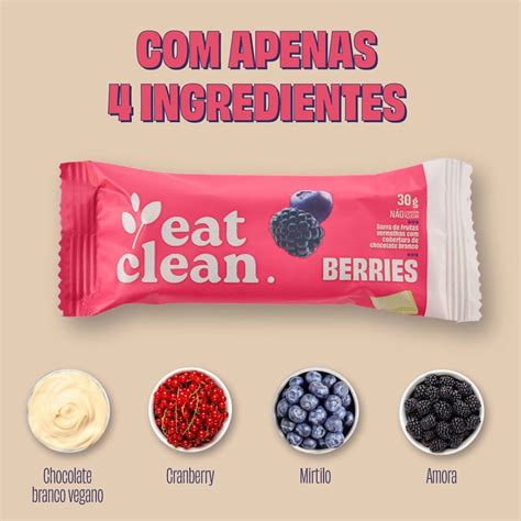 Barrinha De Frutas Vermelhas Berries 30g Eat Clean BR Mercato