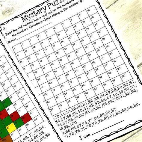 Christmas Math Mystery Puzzles, Number Grids - Teaching Autism