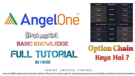 Option Chain Option Chain Keya Hai Option Chain Kaise Samjhe In Hindi Angel One Option