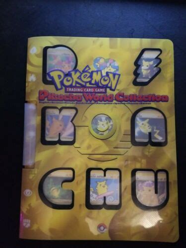 Pokemon Pikachu World Collection Card Promo Binder Happy