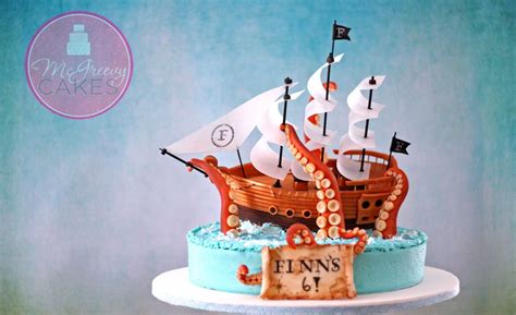 The Making Of A Pirate Ship Cake Mcgreevy Cakes Pirate Ship Cakes