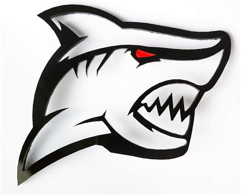 Amazon 2X Shark Hellshark Redeye Badge Logo Emblem For Custom Car