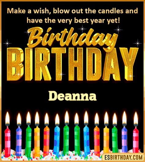 Happy Birthday Deanna GIF 🎂 Images Animated Wishes【28 GiFs】