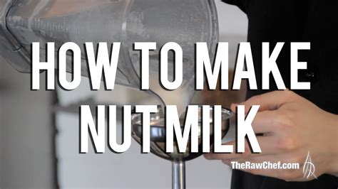 How To Make Almond Milk Youtube