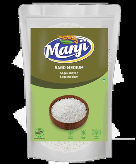 Manji Sago Medium Tapioca 500 G Indian Food Store