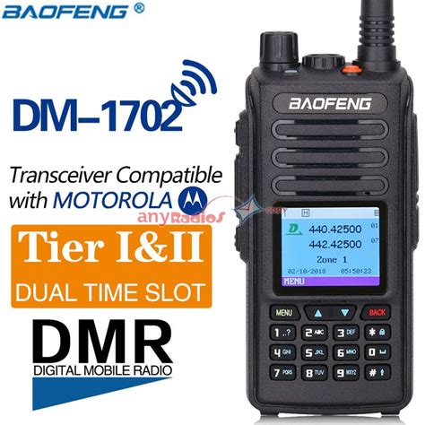 Baofeng Dm Gps Dmr Dual Band Digital Two Way Radio Any Radios