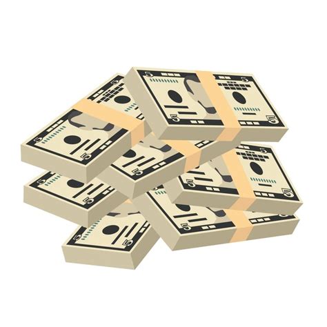 Dollar Am Ricain Vector Illustration Usa Argent Ensemble De Billets De