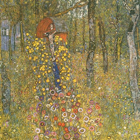 Farm Garden with Crucifix, 1911 - 1912 - Gustav Klimt - WikiArt.org