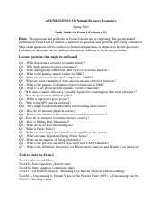 Study Guide Exam Pdf Ace Nres Envs Natural Resource