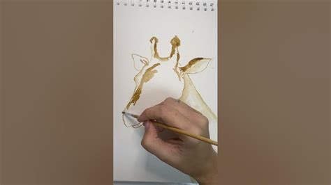 Як намалювати жирафа кавою на каналі @J.T._Art - YouTube