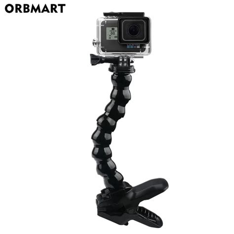 Jaws Flex Clamp Arm Mount Adjustable Gooseneck Holder For GoPro 11 10 9