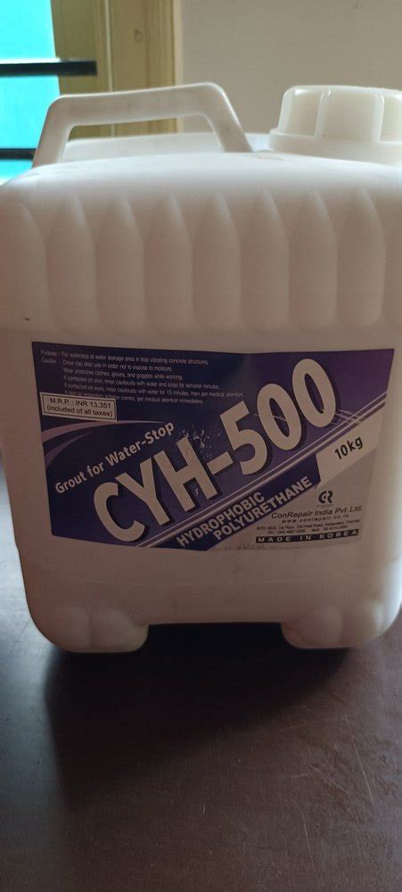 Conrepair Liquid Cyh 500 Single Component Hydrophobic Grout For