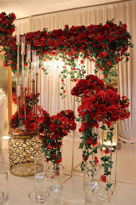 Most Romantic Wedding Set Up Inspiration Grand Sapphire Hotel Red