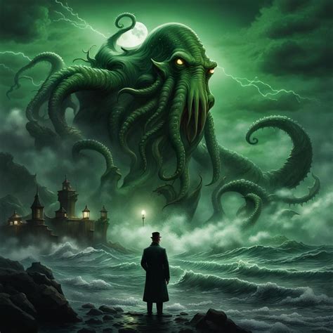 Cthulhu Hp Lovecraft Helpless Detective Watches On Art 1 Ai