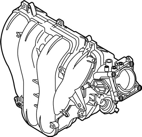 Mazda 3 Engine Intake Manifold Manifold Inlet 2 0 Liter W O Skyactiv Mazda3 2 Lf8j13100a