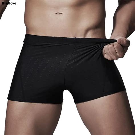 Breathable Waist Drawstring Trunks Elastic Swimming Print Men In Mens