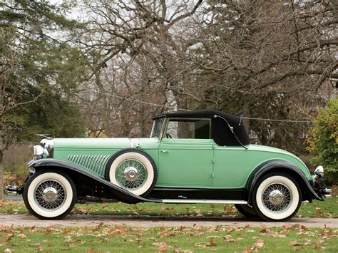 1929 Duesenberg Model J 417 Convertible Coupe Fleetwood Retro