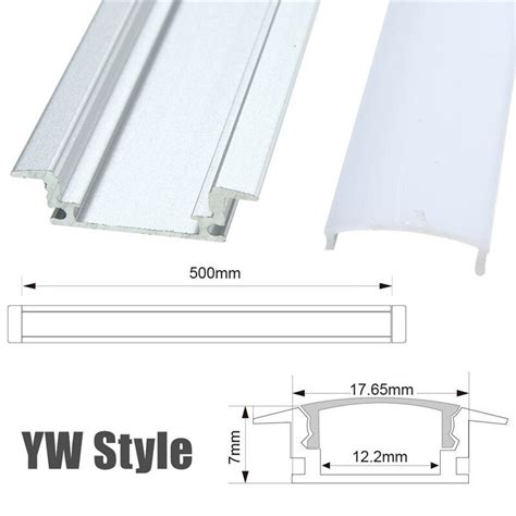 X X X Lustreon Cm Aluminum Channel Holder For Led Strip Light Bar