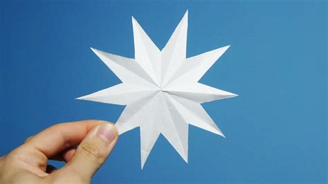 Como Hacer Una Estrella De Papel De 10 Puntas Origami Youtube