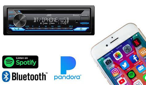 JVC KD-T712BT IN-DASH CD/FM Receiver Built-in Bluetooth W/ Detachable ...
