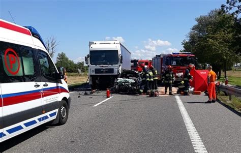 Elbl G Kazimierzowo Wypadek Miertelny Na Krajowej Si Demce Kierowca