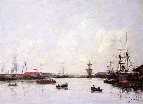 The Trouville Jetty France By Eugene Boudin Artchive