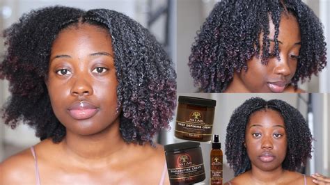 Fluffy Defined Wash And Go Without Gel On Type 4 Hair Youtube