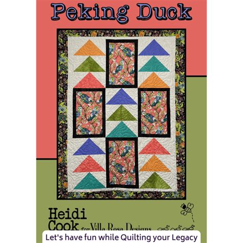 Pecking Duck Quilt Pattern Villa Rosa Designs Norton House Quilting