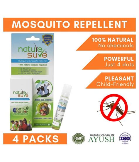 Nature Sure Mosquito Repellent Lotion Lemongrass Nilgiri And Neem 28 Ml Pack Of 4 Buy Nature