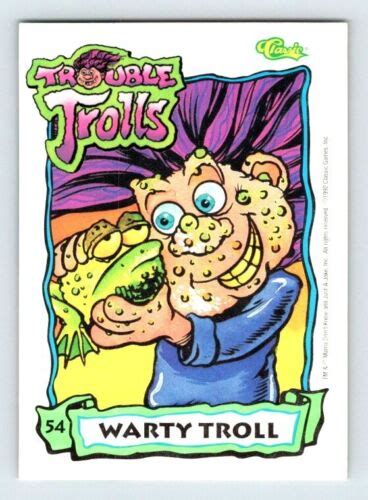 Warty Troll Trouble Trolls Trading Card Classic 1992 B191 Ebay