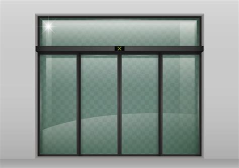 Puertas Automáticas De Vidrio Vector Premium