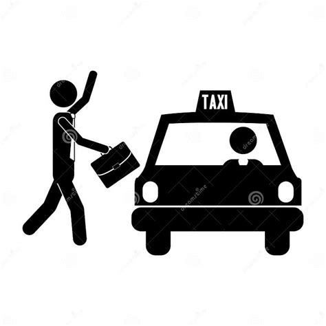 Imagen Del Icono Del Taxi Ilustración Del Vector Ilustración De Vector